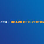 Blue square with text "TCEA Board of Directors"